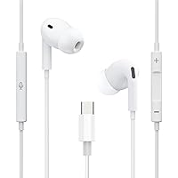 USB C Headphones for iPhone 15,Type C in-Ear Earbuds with Microphone & Remote Noise Cancelling/iPhone 15 Earbuds/Wired Earphones for iPhone 15 Pro Max/15 Pro/15, iPad Pro, Most USB C Jack Devices