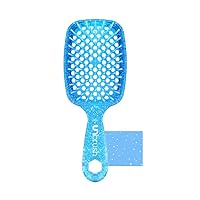 UNbrush Wet & Dry Vented Detangling Hair Brush, Sapphire Blue