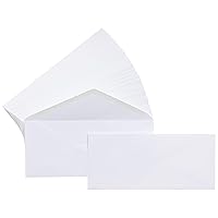 Amazon Basics #10 Business Letter Envelopes with Gummed Seal, 500-Pack, No Tint