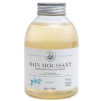 Creamy Foaming Bubble Bath - Enriched with Monoi and Coconut Oil for Skin Care - 500ml Bottle