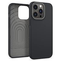 Caseology Nano Pop Silicone Case Compatible with iPhone 13 Pro Case (2021) - Black Sesame