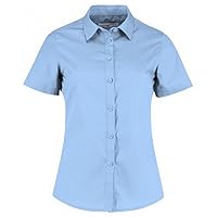 Womens/Ladies Short Sleeve Tailored Poplin Shirt