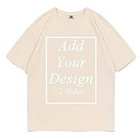 Mens Custom T Shirts Design Your Own Add Text Logo Image Front Back Print Personalized Tees