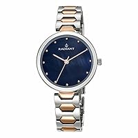 Radiant new Dressy Womens Analog Quartz Watch with Stainless Steel Gold Plated Bracelet RA443203