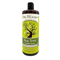 Dr. Woods Pure Tea Tree Liquid Castile Soap with Organic Shea Butter, 32 Ounce