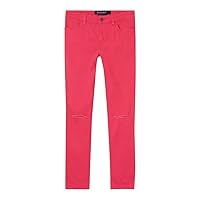 French Toast Girls' Skinny Distressed Twill Pant