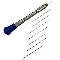 Professional Doll Hair Rerooting Tool Holder Kit includes Doll Planet Exclusive Designed Rerooting Tool and 8 size 5 Cut Needles for Fashion Dolls