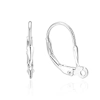 30pcs Adabele Authentic 925 Sterling Silver Hypoallergenic Leverback Earring Hooks Earwire Connector for Earrings Jewelry Making SS54-1