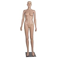 Female Mannequin Full Body Adjustable Mannequin Torso Dress Form with Metal Base 69inches