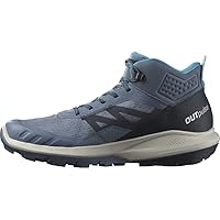 Salomon Men's Outpulse Mid GTX Hiking Shoe, China Blue/Carbon, 9.5
