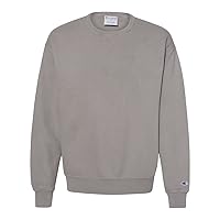 Champion Garment Dyed Crewneck Sweatshirt M Concrete