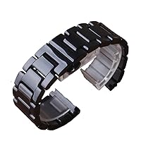 14mm 16mm 18mm 20mm 22mm Black White Ceramic watcbands Strap Belt Bracelet Band for Fashion Diamond Watches Women Lady's
