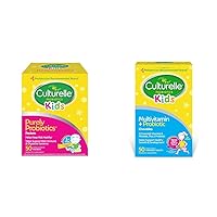 Culturelle Kids Purely Probiotics Packets Daily Supplement & Kids Complete Chewable Multivitamin + Probiotic for Kids