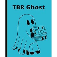 Composition Reading Notebook | TBR Ghost| 7.5 x 9.25 inches| Reading journal| for kids, teens, young adults, adults