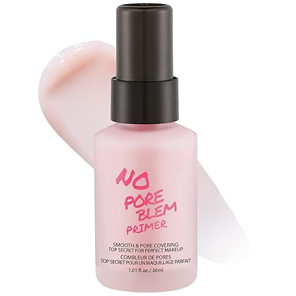 TOUCH IN SOL No Pore Blem Primer 1.01 fl.oz - Pore Minimizing, Sebum and Shine Control - Pore Filler Blurring Primer Before Makeup – Hydrates & Smooths Skin – With Collagen and Green Tea Extracts