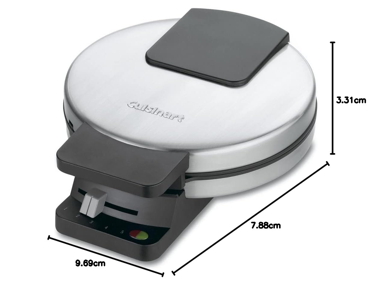 Cuisinart WMR-CAP2 Round Classic Waffle Maker, Brushed Stainless,Silver