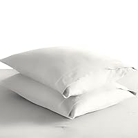 Pizuna Cotton Envelope Pillow Cases King Size Off White, 400 Thread Count 100% Long Staple Combed Cotton Sateen Weave Soft Envelope Pillow Covers (Off White King Size Envelope Pillow Cases - 2PC)