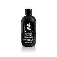 Billy Jealousy Monsoon Mist Tea Tree Energizing Men's Shampoo with Peppermint & Rosemary, Removes Oil Build-up and Soothes Scalp Itch & Irritation, 8 Oz.