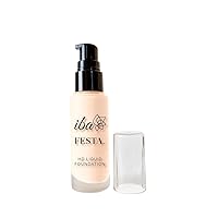 HD Liquid Foundation with Hyaluronic Acid - 01 Ivory, 30ml | Long Lasting with Full Coverage| Lightweight l Oil Free Dewy Finish | SPF 15 | 100% Natural Vegan & Cruelty-Free
