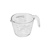 Pyrex CP-8650 Measuring Cup, 8.5 fl oz (250 ml), Heat Resistant Glass, Oven Safe, Microwave Safe, Dishwasher Safe, Freezer Safe, White