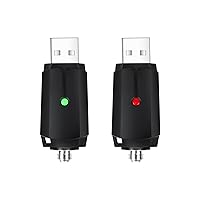 Smart USB Thread Charger - 2 PCS Portable USB Charger Thread with Intelligent Overcharge Protection and LED Indicator