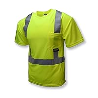 Radians ST11-2PGS-4X Industrial Safety Shirt Short Sleeve, Green, 4X-Large