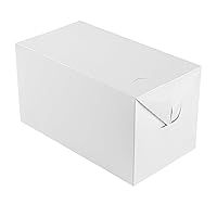 Restaurantware Bio Tek 80 Ounce To Go Boxes 400 Rectangle Take Out Food Containers - Fast Top Closure Disposable White Paper Carry Out Containers Greaseproof For Burgers Or Fried Chicken