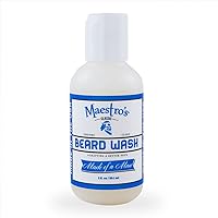 BEARD WASH | Anti-Itch, Deep Cleaning, Non-Drying, Fully Hydrating Gentle Cleanser For All Beard Types & Lengths- Mark of a Man Blend, 2 Ounce