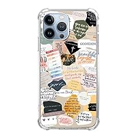 Inspirational Aesthetic Case Compatible with iPhone 15 Pro Max, Bible Christian Positive Quotes Case for iPhone 15 Pro Max for Teens Men and Women, Cool Trendy TPU Bumper Case Cover