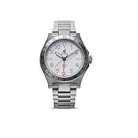 BOLDR GMT Tarangire Automatic Men's Wristwatch with California Dial - Matt White