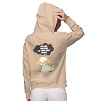 Be the Hero Of Your Own Story Women's Zip Hoodie - Cute Puppy Hooded Sweatshirt - Motivational Hoodie