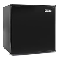 Igloo IRF16BK 1.6 Cu.Ft. Compact Refrigerator, Adjustable Thermostat, Glass Shelves, Includes Scraper, Ice Cube Freezer Drip Tray