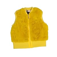 Baby Girls Fur Vest V Neck Zipper Outwear Vest Boy & Girls Autumn Winter Fur Vest Sleeveless Waistcoats