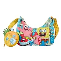Loungefly Nickelodeon SpongeBob SquarePants Group Shot Crossbody Bag