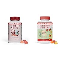 SmartyPants Kids Multivitamin Gummies Bundle: Omega 3 Fish Oil, Vitamins D3 C B12 B6 A K Zinc, Fiber, Immune Support, 3 Fruit Flavors, 240 Count