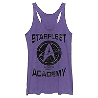 STAR TREK Multiple Franchise Starfleet Complete Women's Racerback Tank Top, Purple Heather, Medium