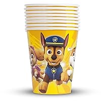 Paw Patrol Mutlcolor Party Cups - 9 oz (Pack of 8) - Fun & Exciting Drinkware for Kids' Parties, Ultimate Collection for Paw Patrol Lovers & Themed Events
