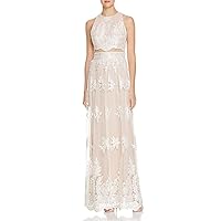 Avery G Women's Lace Embroidered Gown
