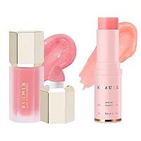 KIMUSE Soft Liquid Blush for Cheeks & Hydrating Moisturizing Stick for Face Skin Care