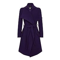 -Women`s Winter Wool Cashmere Wrap Coat with Large Collar