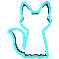 Foose Brand Fox Cookie Cutter 4 inch Tall – 3d Printed Plastic – USA Made
