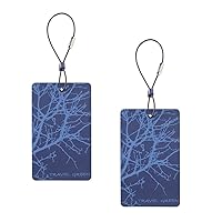Lewis N. Clark Travel Green 2-Pack Luggage Tags, Blue, One Size