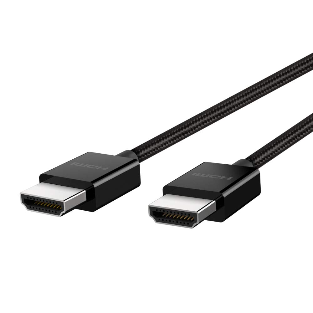 Belkin Ultra HD HDMI 2.1 Cable 6.6FT/2M, 4K Ultra High Speed HDMI Cable, 48Gbps HDMI 2.1 Braided Cord, Dolby Vision HDR & 8K@60Hz Capable, Compatible w/ Playstation, PS4, PS5, Xbox Series X & More