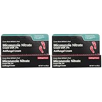 Miconazole Nitrate 2% Antifungal Cream 1 oz (Pack of 2)