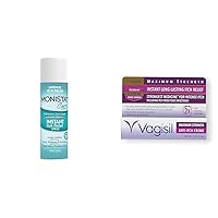 Monistat Instant Itch Relief Spray and Vagisil Maximum Strength Anti-Itch Cream Bundle (2 oz and 1 oz)