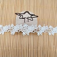 Selcraft lace Polyester Yarn Boundless Flower Barcode Clothing Accessories lace Curtain Accessories - 1 Yard Trim Lace for Sewing Wedding Dress 2656