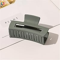 Fashion Square Matte Hair Claw Clips Large Non-slip Hair Clamps For Women Girls Hair Styling Accessories 1Pcs (Color : I)