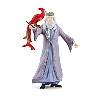 Schleich Wizarding World of Harry Potter 2-Piece Set with Albus Dumbledore & Fawkes Figurines for Kids Ages 6+