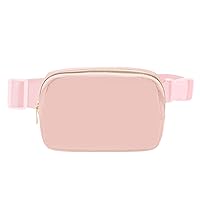 Belt Bag for Women Men Crossbody Fanny Pack Bum Hip Waist Bags Adjustable Standard Strap Pink