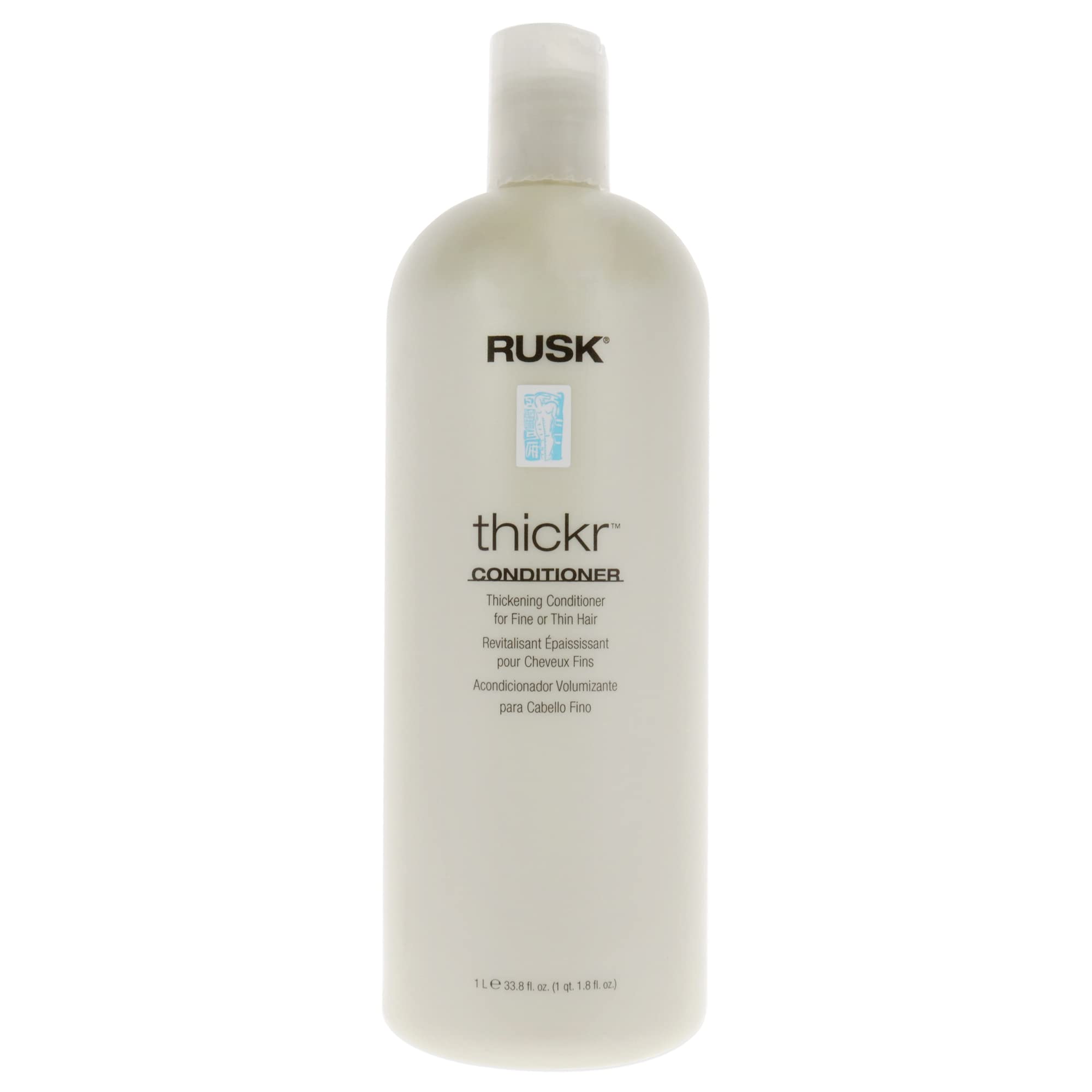 RUSK Designer Collection Thicker Thickening Conditioner for Fine or Thin Hair, 33.8 Oz, Daily-Use Thickening Conditioner that Strengthens and Repairs, Gives Full-Bodied Appearance